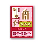 Gingerbread Lane -- Kids Thank You Card