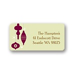 Ornamental -- Purple Address Label