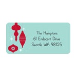 Ornamental -- Red Address Label