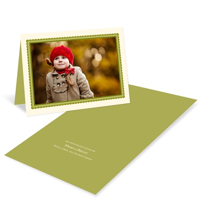 Picture Frame -- Recycled Photo Christmas Card