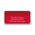 Classical Red Delight -- Christmas Address Label