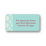 Snowflake Cut Outs -- Christmas Address Label