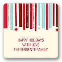 Christmas Ribbon -- Christmas Gift Stickers
