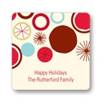 Circular Bursts -- Christmas Gift Stickers