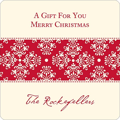 Chic Pattern -- Christmas Gift Stickers
