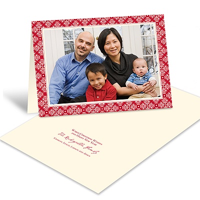 Fanciful Pattern -- Photo Christmas Card