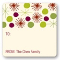 Playful Stars -- Christmas Gift Stickers