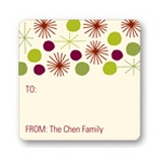 Playful Stars -- Christmas Gift Stickers