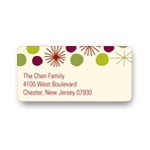 Playful Stars -- Christmas Address Label