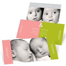 Peek-A-Boo -- Photo Birth Announcements