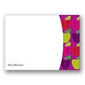 Mod Apples -- Personalized Note Card