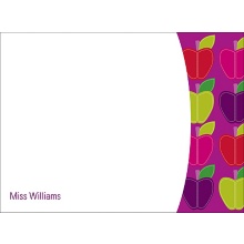 Mod Apples -- Personalized Note Card