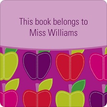 Mod Apples -- Purple Book Sticker