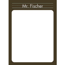 Chalk Board -- Personalized Note Card