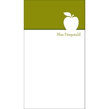 Apple A Day -- Green Personalized Note Card