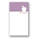 Apple A Day -- Purple Personalized Note Card