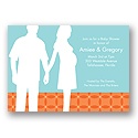 Togetherness -- Orange Baby Shower Invitation