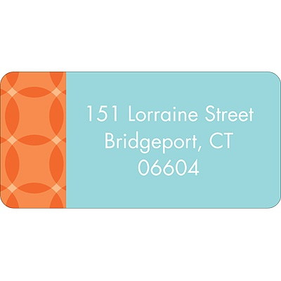 Togetherness -- Orange Address Label