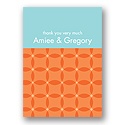 Togetherness -- Orange Personalized Note Card