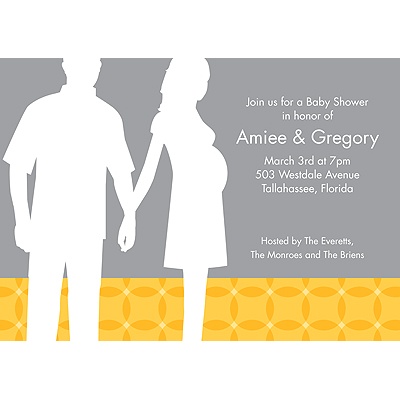 Togetherness -- Yellow Baby Shower Invitations