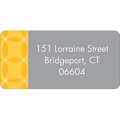 Togetherness -- Yellow Address Label
