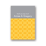 Togetherness -- Yellow Personalized Note Card