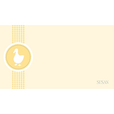 Ducky -- Personalized Note Card
