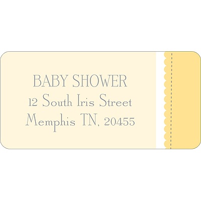 THE GOLDEN TICKET -- BOY PHOTO BIRTH ANNOUNCEMENT, 2in. x 4in. Folded Holiday Card