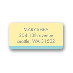 Scalloped Circles -- Address Label