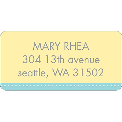 Scalloped Circles -- Address Label