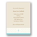 Circle of Faith -- Blue Baptism Invitation