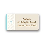 Circle of Faith -- Blue Address Label
