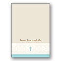 Circle of Faith -- Blue Personalized Note Card
