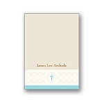Circle of Faith -- Blue Personalized Note Card
