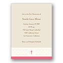 Circle of Faith -- Pink Baptism Invitation