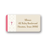 Circle of Faith -- Pink Address Label