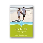 Elegant Swirls -- Photo Save the Date Cards
