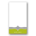 Elegant Swirls -- Gray Personalized Note Card