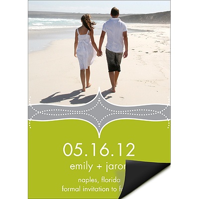 Elegant Swirls -- Photo Save the Date Magnets