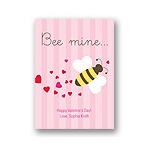 Bee Mine -- Kid's Valentine's Day Card