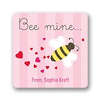 Bee Mine -- Valentine's Personalized Stickers