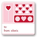 Sweet Love -- Valentine's Day Gift Tag Sticker