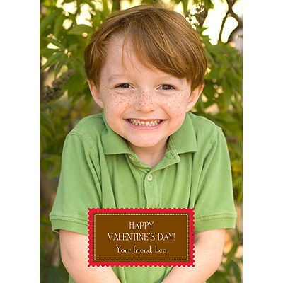 Love Stamp -- Kid's Photo Valentine's Day Card