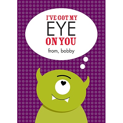 Eye on You -- Kid's Valentine's Day Card