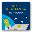 Out of this World -- Valentine's Day Gift Tag Sticker