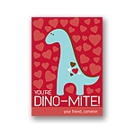 Dino-Mite -- Kid's Valentine's Day Card