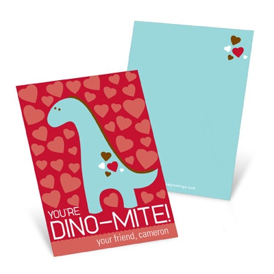 Dino-Mite --  Valentine's Day Cards for Kids