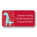 Dino-Mite -- Valentine's Day Address Label