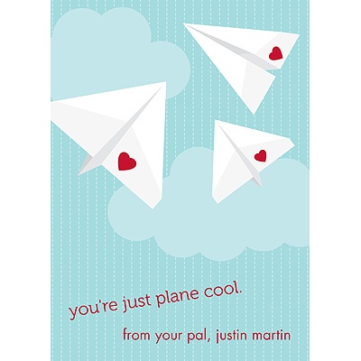 Plane Cool -- Kid's Valentine's Day Card