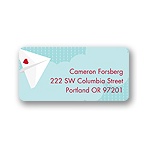 Plane Cool -- Valentine's Day Address Label